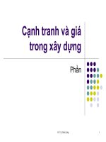 Cạnh tranh và giá trong xây dựng pot