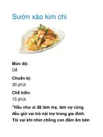 Sườn xào kim chi doc