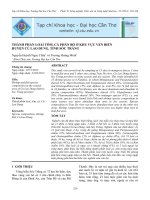 THÀNH PHẦN LOÀI TÔM, CÁ PHÂN BỐ Ở KHU VỰC VEN BIỂN HUYỆN CÙ LAO DUNG, TỈNH SÓC TRĂNG pot