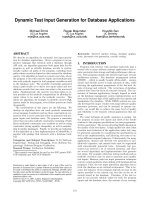 Dynamic Test Input Generation for Database Applications pot