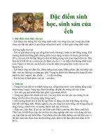 Đặc điểm sinh học, sinh sản của ếch ppt