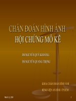 CHẨN ĐOÁN HÌNH ẢNH HỘI CHỨNG MÔ KẼ pdf