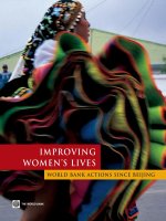 IMPROVING WOMEN’S LIVES WORLD BANK ACTIONS SINCE BEIJING pptx