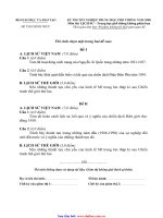 KỲ THI TỐT NGHIỆP TRUNG HỌC PHỔ THÔNG NĂM 2008 pdf