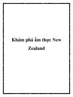 Khám phá ẩm thực New Zealand pdf