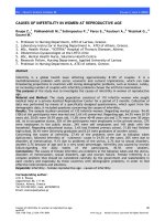 CAUSES OF INFERTILITY IN WOMEN AT REPRODUCTIVE AGE pdf