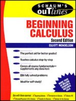 theory and problems of beginning calculus second edition - elliott mendelson