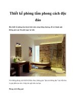 Thiết kế phòng tắm phong cách độc đáo pdf