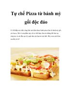 Tự chế Pizza từ bánh mỳ gối độc đáo doc
