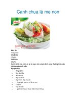Canh chua lá me non ppt