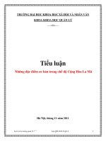 Tiểu luận: Những đặc điểm cơ bản trong chế độ Cộng Hòa La Mã pdf