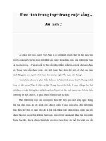 Đức tính trung thực trong cuộc sống Bài làm 2 potx