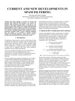 05 - current and new developments in spam filtering