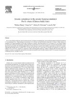 Arsenic complexes in the arsenic hyperaccumulator