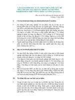 CÁC LỌAI HÌNH ĐẦU TƯ TƯ NHÂN TRÊN LĨNH VỰC CHẾ BIẾN, THƯƠNG MẠI, DỊCH VỤ TRONG NGÀNH NÔNG NGHIỆP&PHÁT TRIỂN NÔNG THÔN TẠI TỈNH AN GIANG pptx