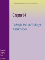 Carboxylic acid – ester – propanoic acid methyl ethanoate