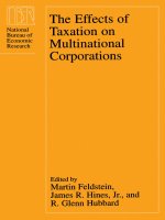 The Effects of Taxation on Multinational Corporations pdf