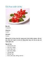 Cà chua cuộn cá thu ppt