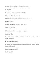 Đề Thi Thử Tốt Nghiệp Toán 2013 - Phần 7 - Đề 19 pot