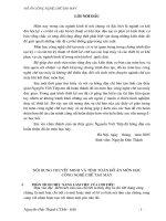 NỘI DUNG THUYẾT MINH VÀ TÍNH TOÁN ĐỒ ÁN MÔN HỌC CÔNG NGHỆ CHẾ TẠO MÁY