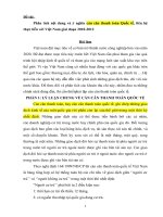 Phân tích nội dung và ý nghĩa cán cân thanh toán Quốc tế, liên hệ thực tiễn với Việt Nam giai doạn 2010-2012