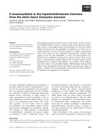 Báo cáo khoa học: C-mannosylation in the hypertrehalosaemic hormone from the stick insect Carausius morosus doc