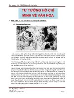 Tư tưởng Hồ Chí Minh về văn hóa doc