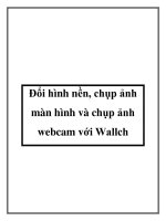 Đổi hình nền, chụp ảnh màn hình và chụp ảnh webcam với Wallch docx