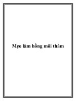 Mẹo làm hồng môi thâm potx
