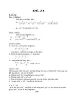 Đề Thi Thử Học Sinh Giỏi Lớp 9 Toán 2013 - Phần 2- Đề 1 pdf