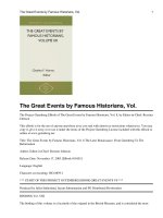 The Great Events by Famous Historians, Vol. 8 docx