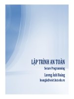 Secure programming - lập trình an toàn