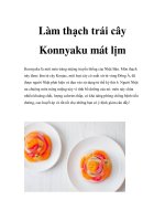 Làm thạch trái cây Konnyaku mát lịm docx