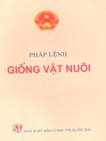 Pháp lệnh giống vật nuôi pptx