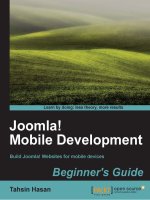 Joomla! Mobile Development Beginner''''s Guide docx