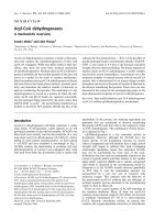 Báo cáo khóa học: Acyl-CoA dehydrogenases A mechanistic overview ppt