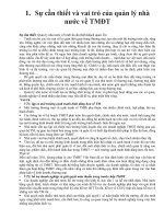 Sự cần thiết và vai trò của quản lý nhà nước về thương mại điện tử doc