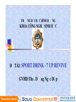 SPORT DRINK - 7 UP REVIVE pot