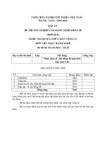 đáp án đề thi thực hành tốt nghiệp khóa 3 - nguội sửa chữa máy công cụ - mã đề thi đa scmcc-th (35)