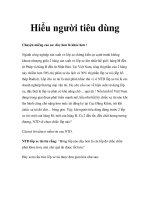 Hiểu người tiêu dùng ppt