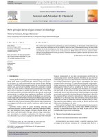 new perspectives of gas sensor technology