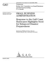 Response to the Gulf Coast Hurricanes Highlights Need for Enhanced Disaster Preparedness docx