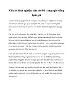 Chia sẻ kinh nghiệm tắm cho bé trong ngày đông lạnh giá ppt