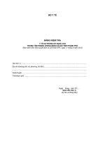 MẪU BẢNG KIỂM TRA Y TẾ DỰ PHÒNG SỬ DỤNG CHO TRUNG TÂM PHÒNG CHỐNG BỆNH XÃ HỘI TỈNH/THÀNH PHỐ doc