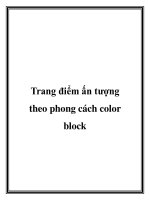 Trang điểm ấn tượng theo phong cách color block ppt