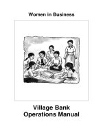 Women in Business - Village Bank Operations Manual potx