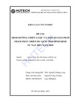 Luận văn: Định hướng chiến lược và một số giải pháp nhằm phát triển du lịch tỉnh Bình Định từ nay đến năm 2020 potx