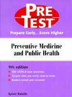 Preventive Medicine and Public Health: PreTest® Self-Assessment and Review, Ninth Edition pot