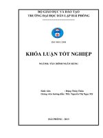 Giải pháp nâng cao hiệu quả hoạt động huy động vốn tại Ngân hàng thương mại cổ phần Công thương Việt Nam – Chi nhánh Hải Phòng