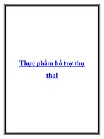 Thực phẩm hỗ trợ thụ thai potx